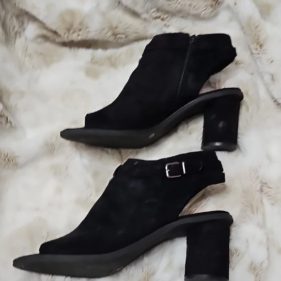 Alex Marie Black Peep Toe/Heel Sandal Booties size 9‎ - Picture 2 of 8